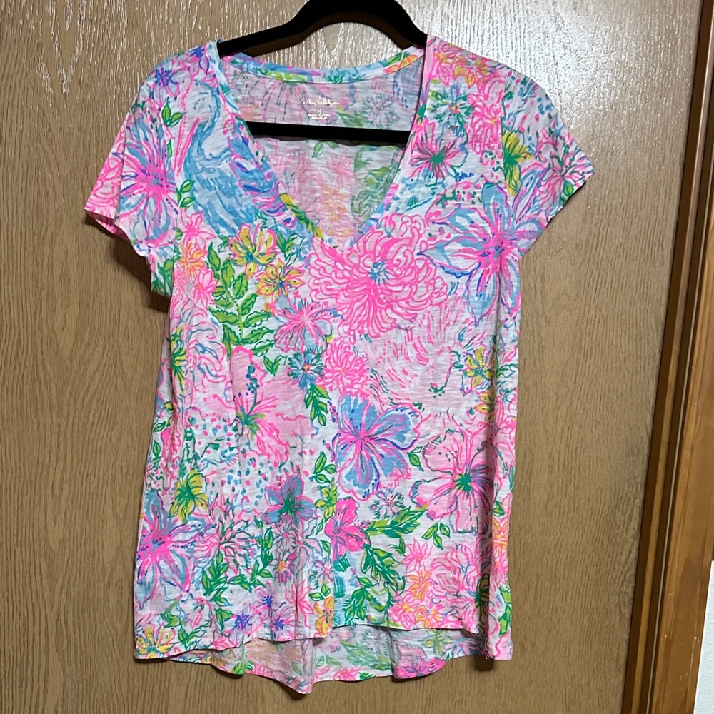 Lilly Pulitzer paradise found v neck Etta Large